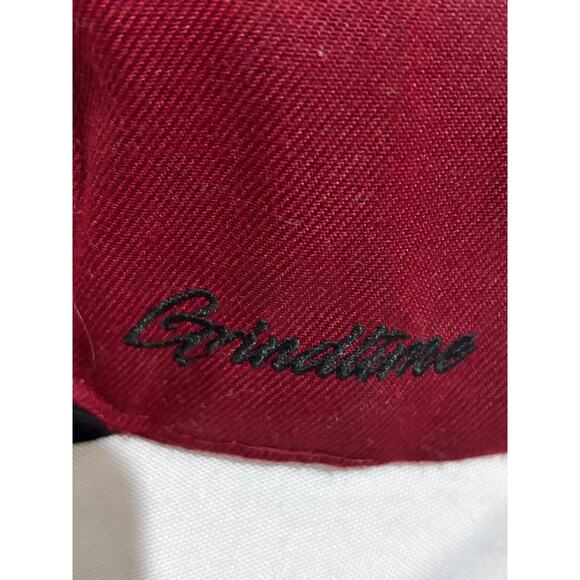 Leaders L.O.G.A. Mens Trucker hat Cap Maroon New Grindtime Skater Snowboard y2k - Picture 4 of 7